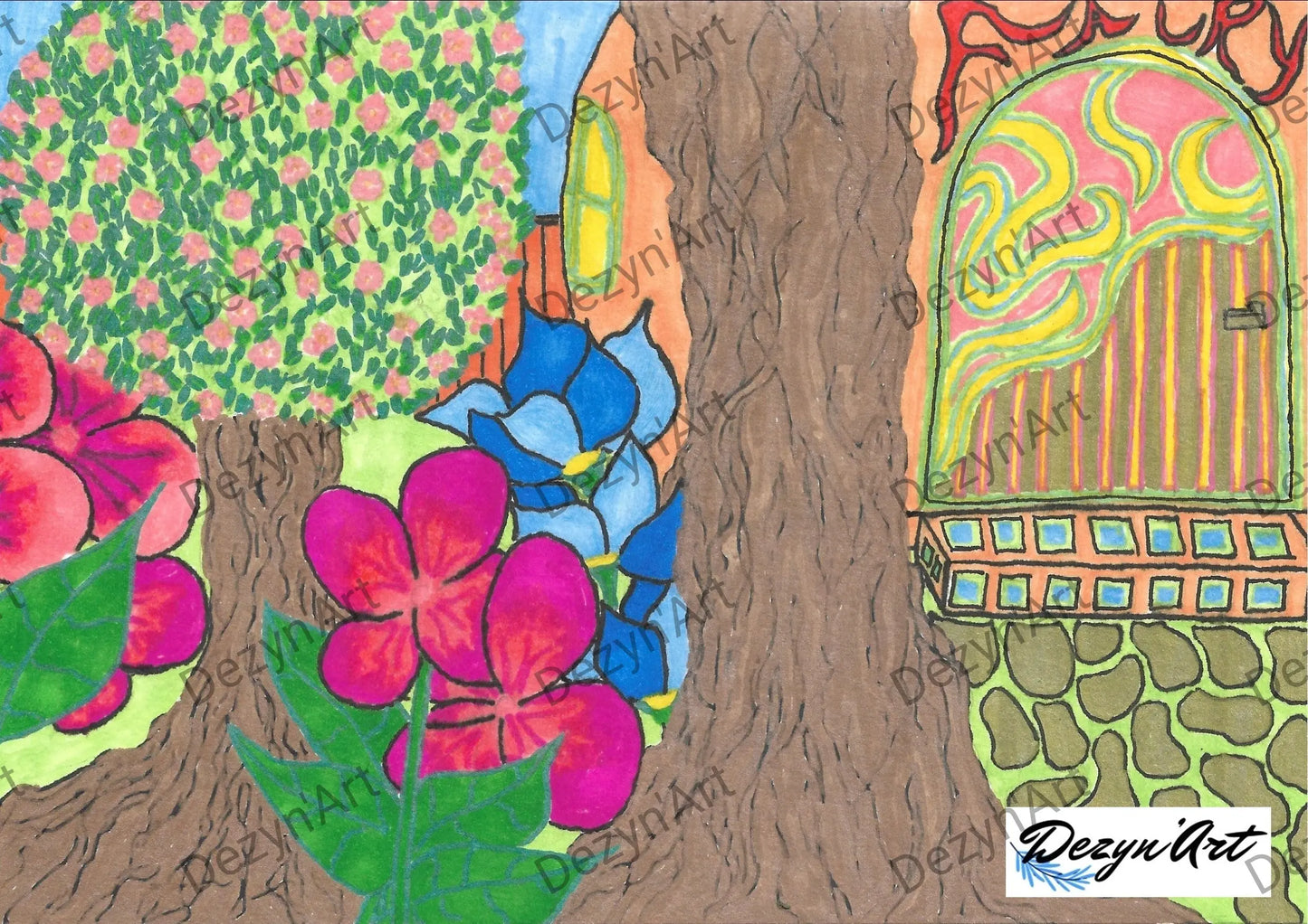 Dessin Fairy - Dessins numériques aux feutres, téléchargeables - Dezyn'Art Boutique en ligne