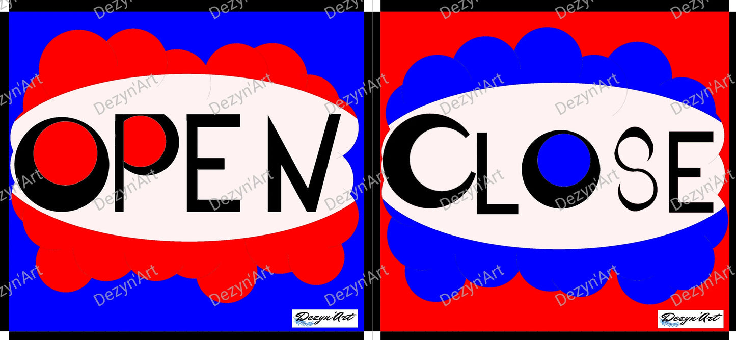 Dessin OPEN CLOSE 1 - Dessins numériques, téléchargeables - Dezyn'Art Boutique en ligne