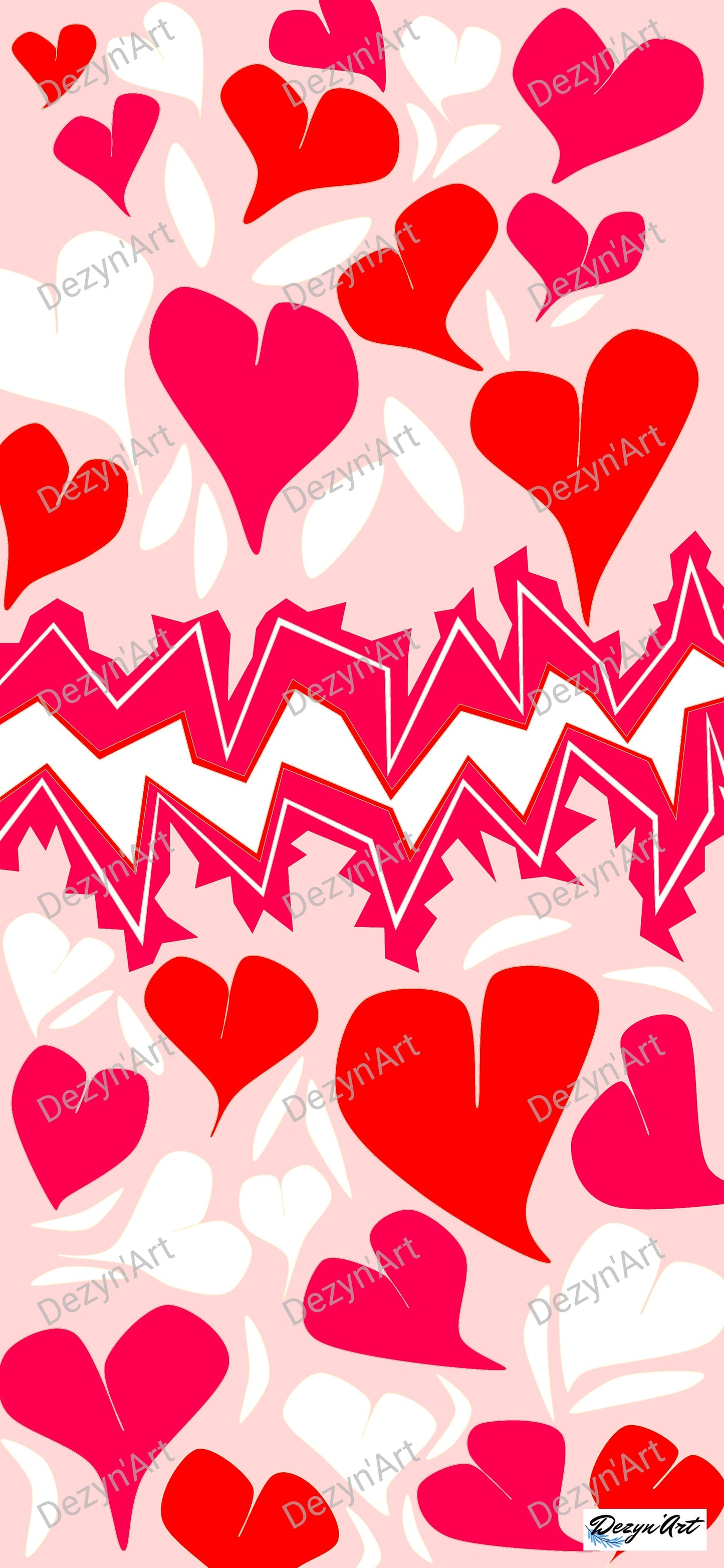 Dessin Cœur 2 - Dessins numériques, téléchargeables - Dezyn'Art Boutique en ligne