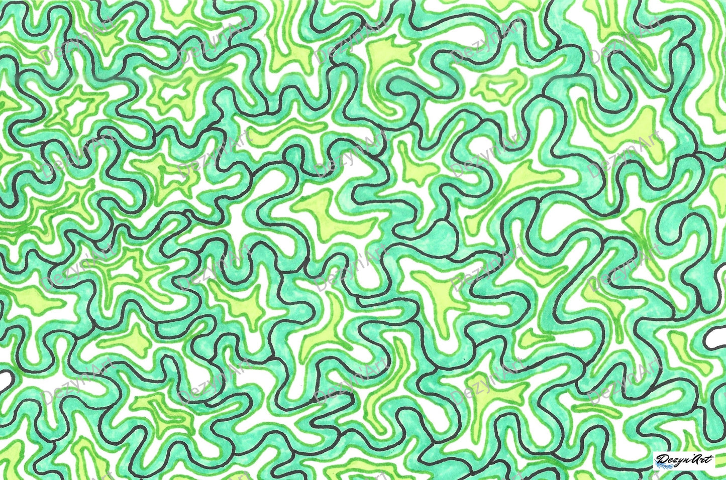 Dessin Cubiforme 12 - Dessins numériques aux feutres, téléchargeables - Dezyn'Art Boutique en ligne