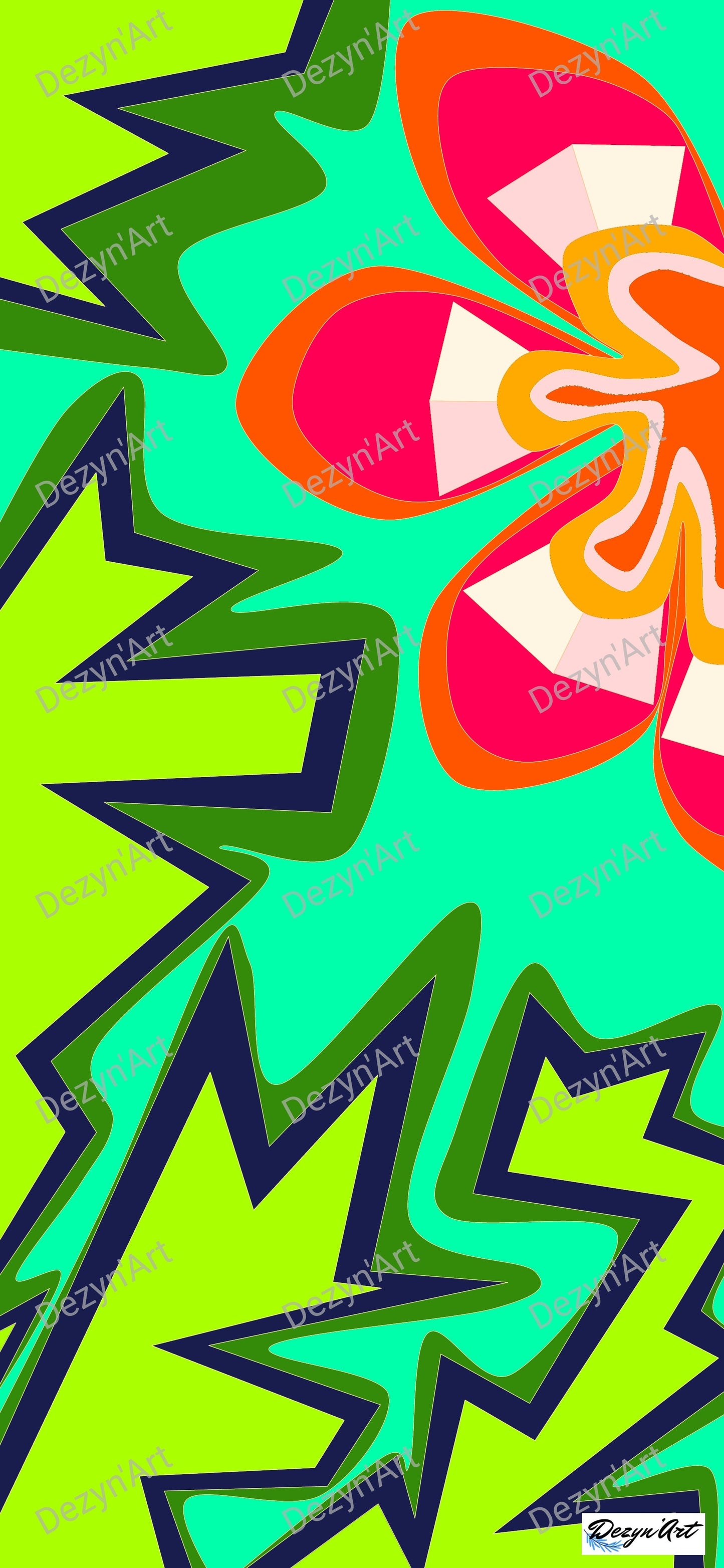 Dessin Fleur 3 - Dessins numériques, téléchargeables - Dezyn'Art Boutique en ligne