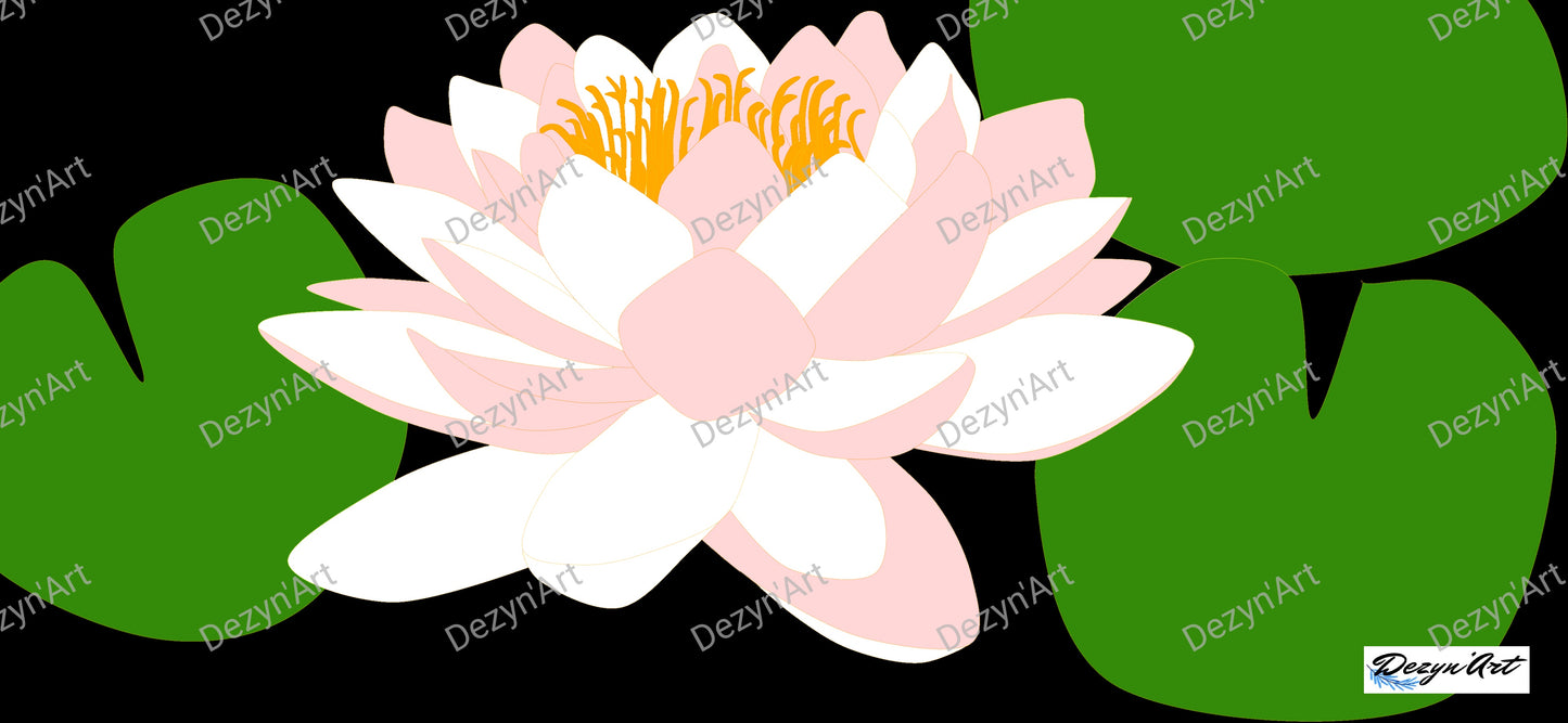 Dessin Nenuphar 1 - Dessins numériques, téléchargeables - Dezyn'Art Boutique en ligne