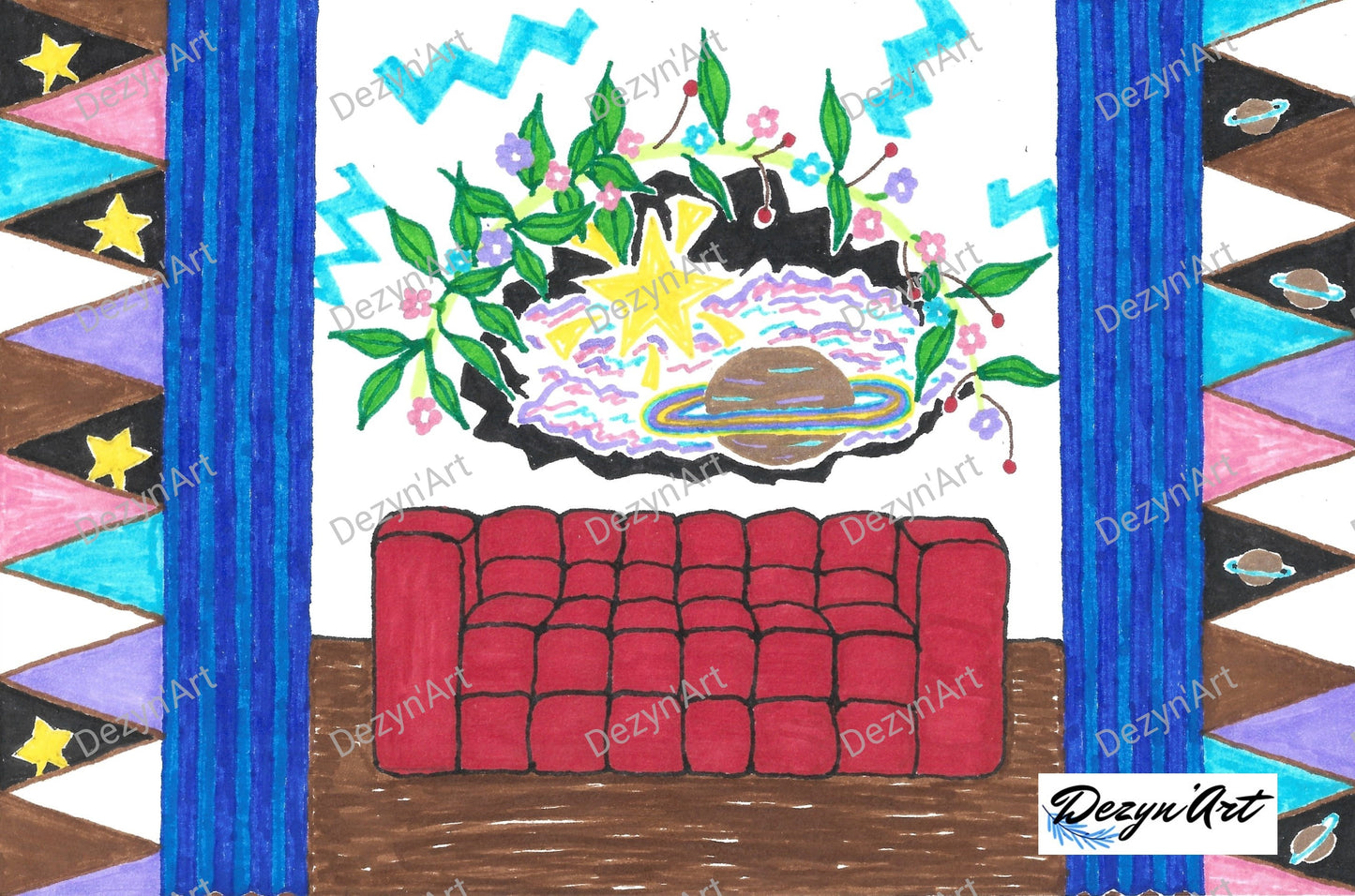 Space Sofa Drawing