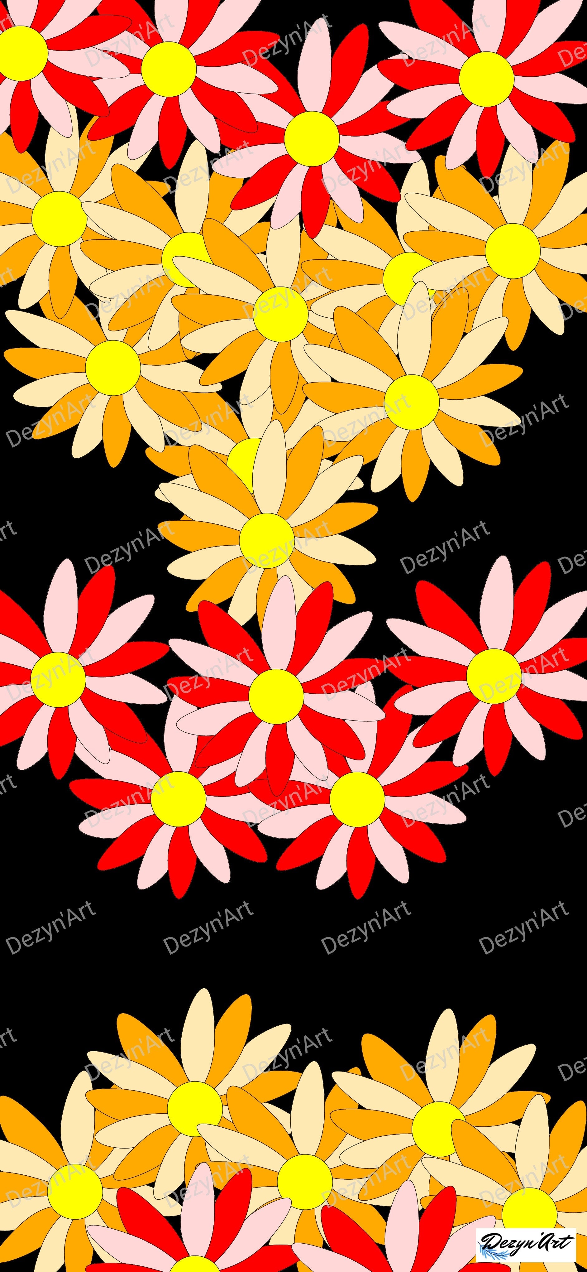 Dessin Fleur 4 - Dessins numériques, téléchargeables  - Dezyn'Art Boutique en ligne